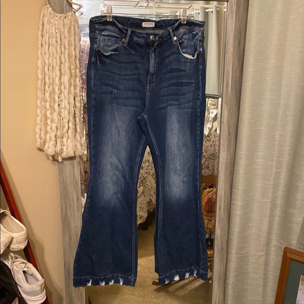 Artemis Design Co. Blue Flare Jeans